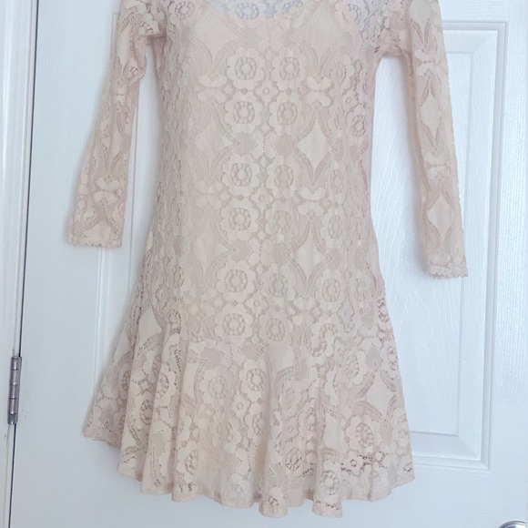 Free People Cream Lace dress - Picture 5 of 6